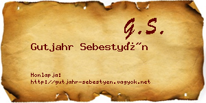 Gutjahr Sebestyén névjegykártya